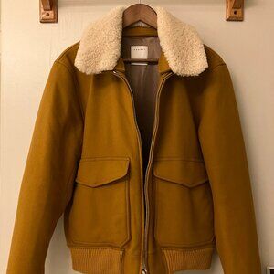 Sandro wool aviator jacket
